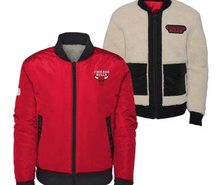 NBA Chicago Bulls Youth Reversible Bomber Rood Wit