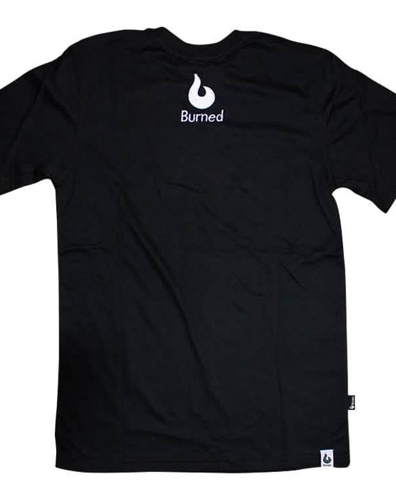 Burned T-shirt Zwart
