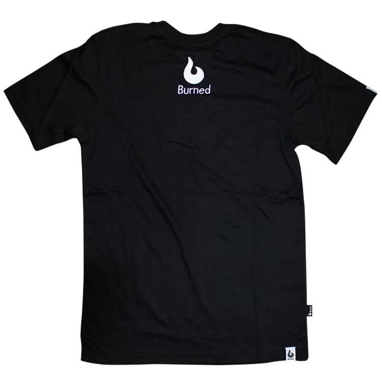 Burned T-shirt Zwart