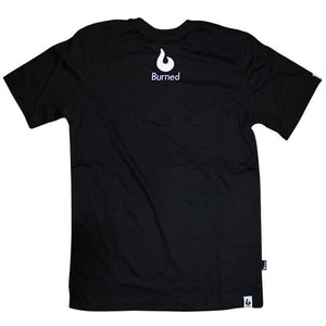 Burned T-shirt Zwart