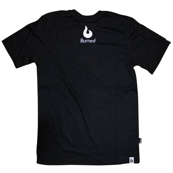 Burned T-shirt Zwart