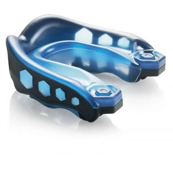 Shock Doctor Gel Max Bitje Zwart Blauw zijaanzicht