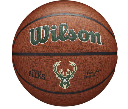 Wilson NBA MILWAUKEE BUCKS Composite Indoor / Outdoor Basketbal (7)