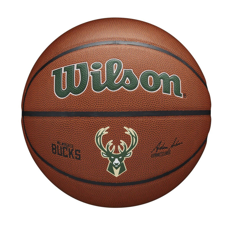 Wilson NBA MILWAUKEE BUCKS Composite Indoor / Outdoor Basketbal (7)