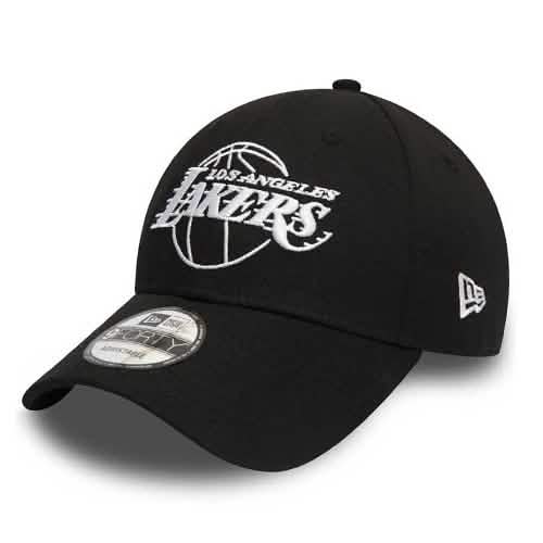 Los Angeles Lakers 9forty Cap Zwart Wit