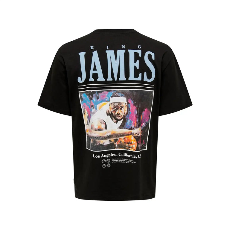 LeBron James Celebrity Relax Tee Zwart