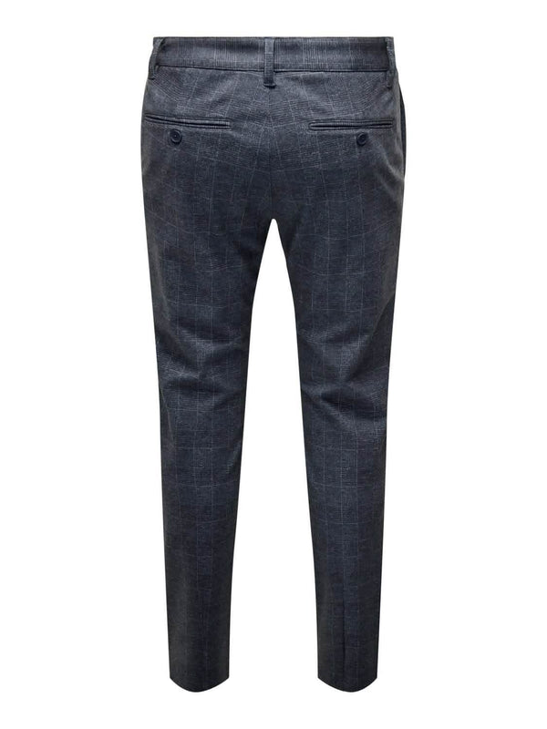 Mark Check Pantalon Hy Dress Blues