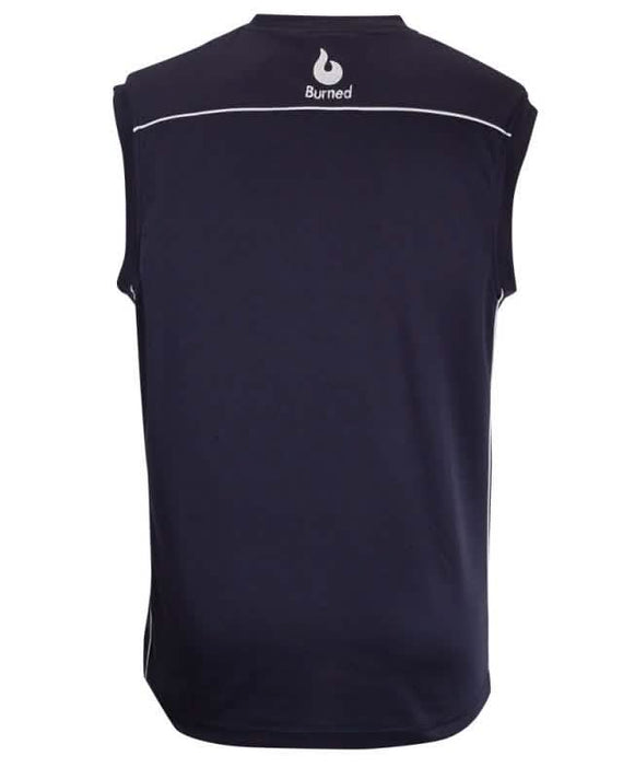 Burned Enkelzijdig Jersey Donkerblauw