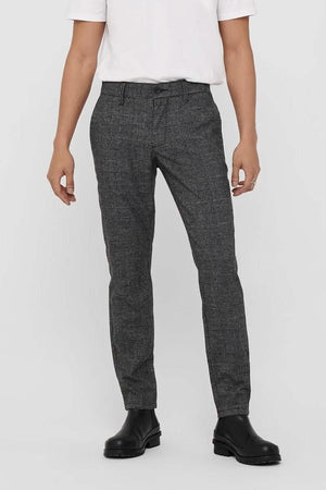 Mark Pants Check GW Medium grau Melange