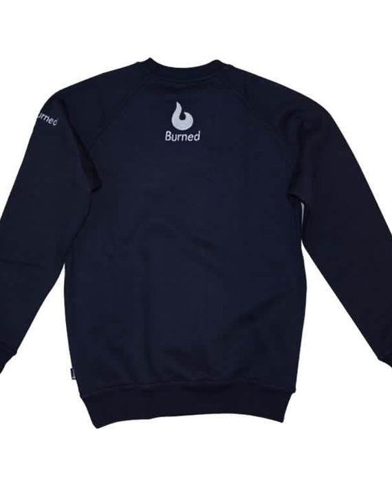 Burned Crewneck Marine Raglan