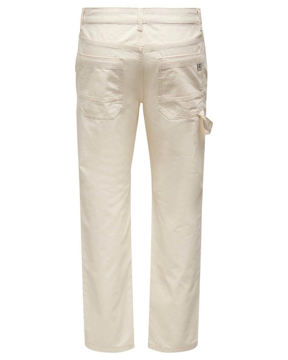 Edge Loose Workwear Pant Ecru