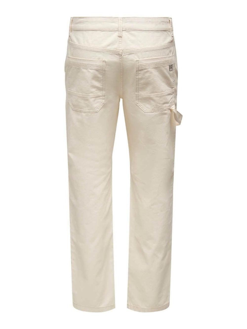 Edge Loose Workwear Pant Ecru
