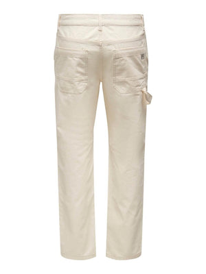 Edge Loose Workwear Pant Ecru