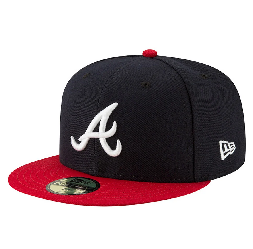Atlanta Braves 59Fifty Fitted Cap Navy Rood