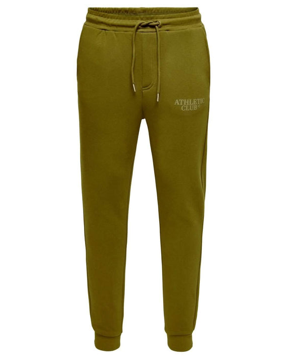 Tom Sweatpants Athletic Club Groenbruin