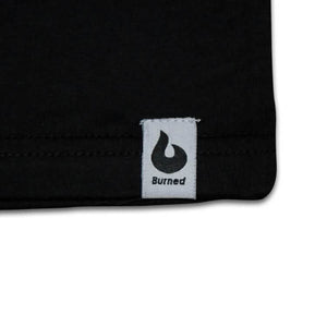 Burned T-shirt Zwart