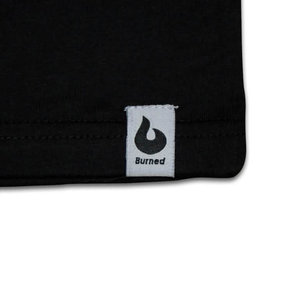 Burned T-shirt Zwart
