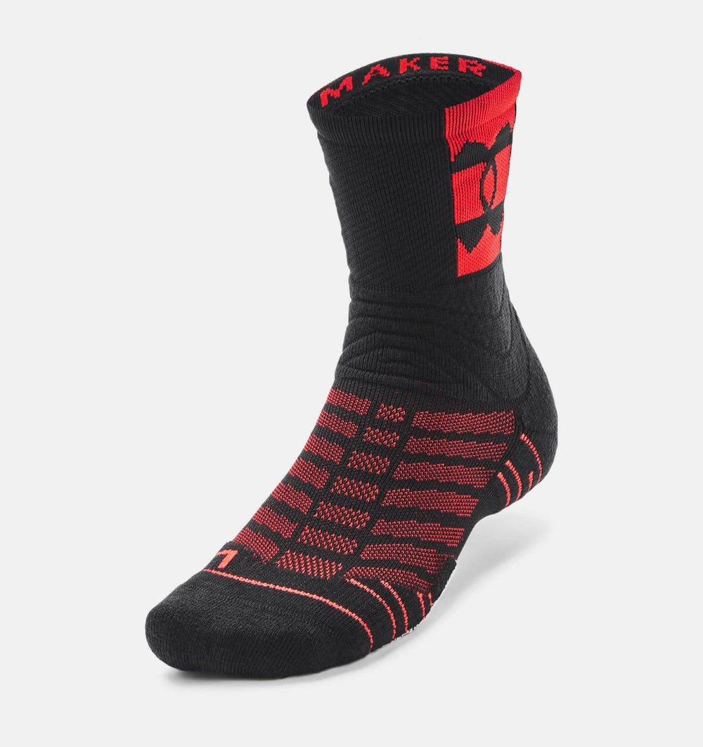 Playmaker Crew Socks Black Red