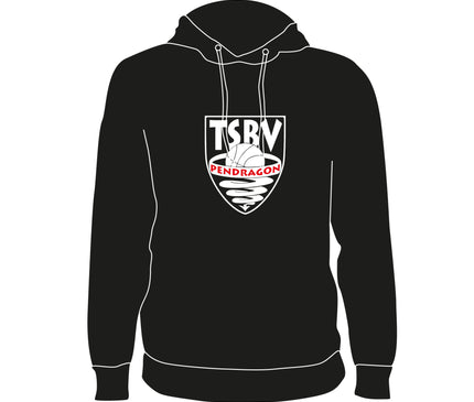 T.S.B.V. Pendragon Hoodie Logo Groot Zwart