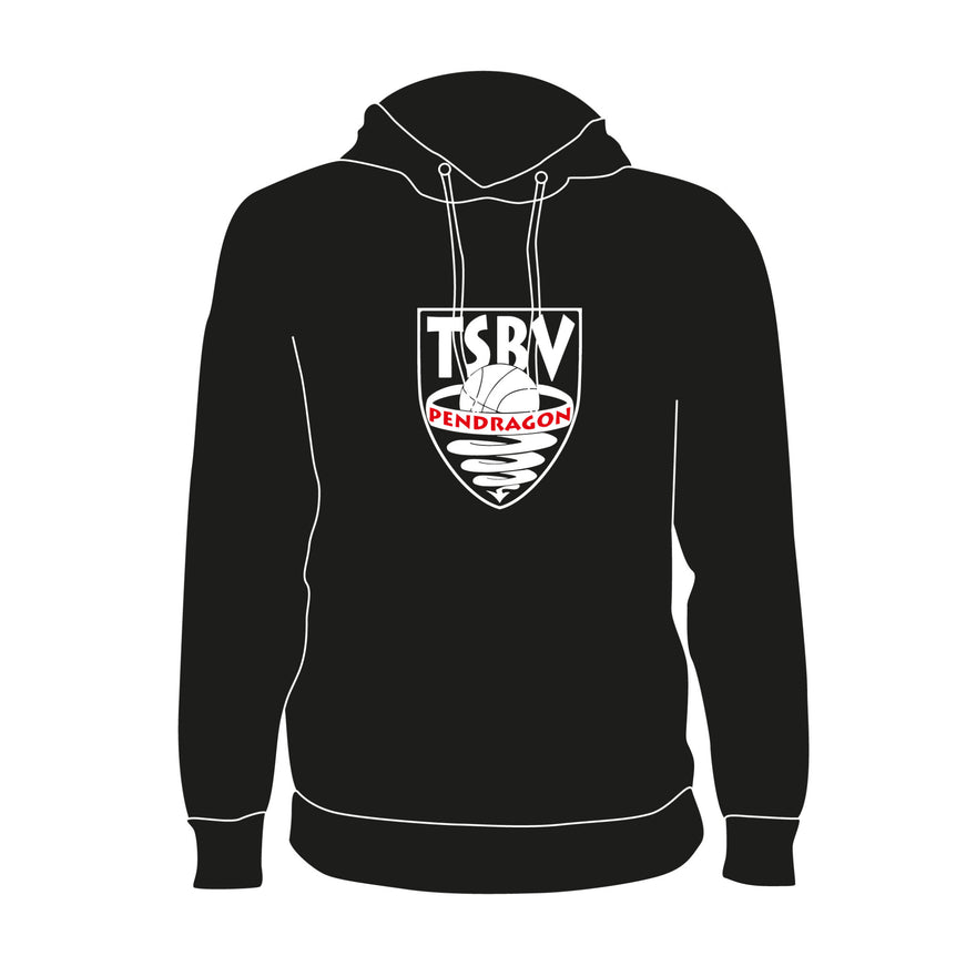 TSBV Pendragon Sweat à capuche avec logo Grand Noir