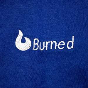 Burned Col Rond Bleu Royal