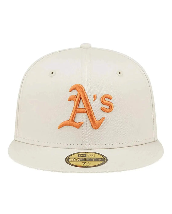 Oakland Athletics Fitted Cap Creme Orange