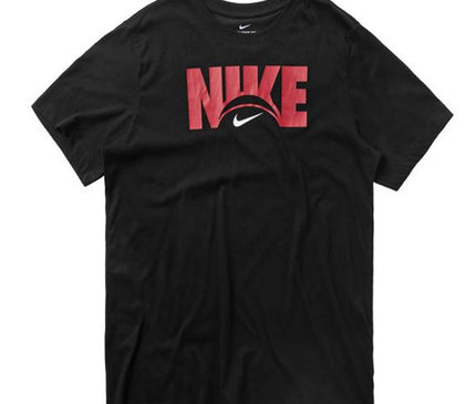 Nike Basketbal Dri-Fit Logo T-shirt Zwart Rood