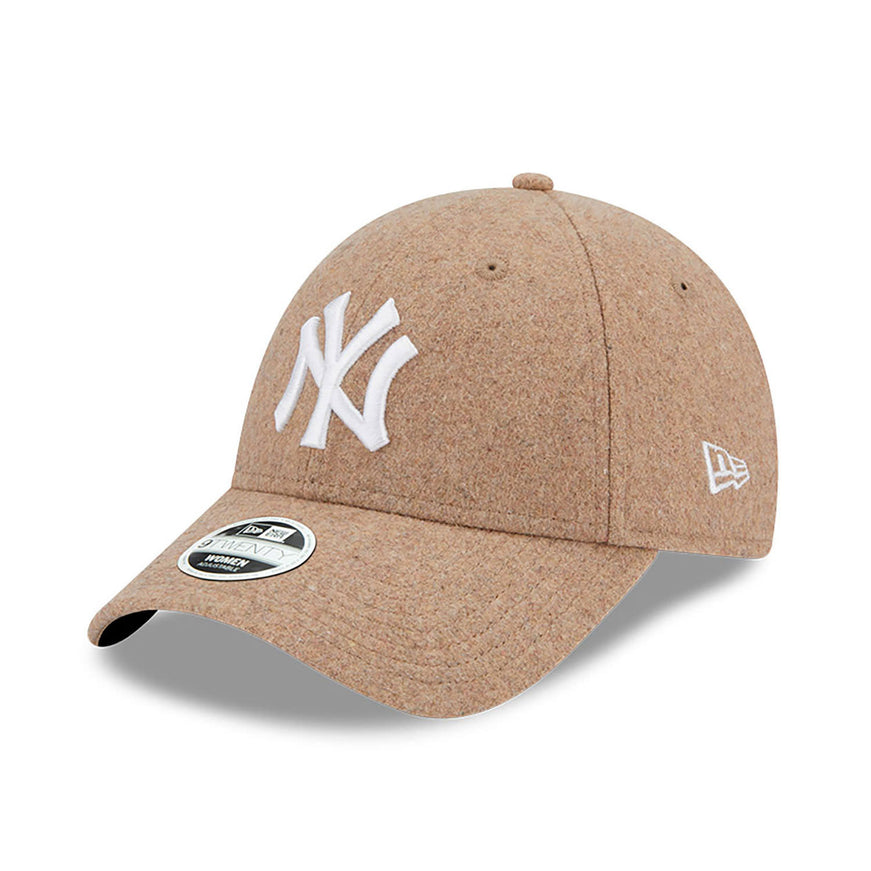 New York Yankees Wool Womens 9Forty Adjustable Cap Beige