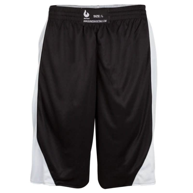 Burned Double Sided Short Black White