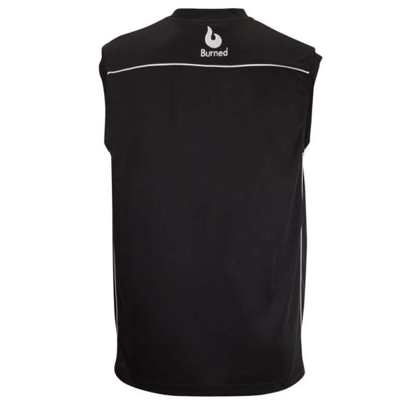 Burned Enkelzijdig Jersey Zwart